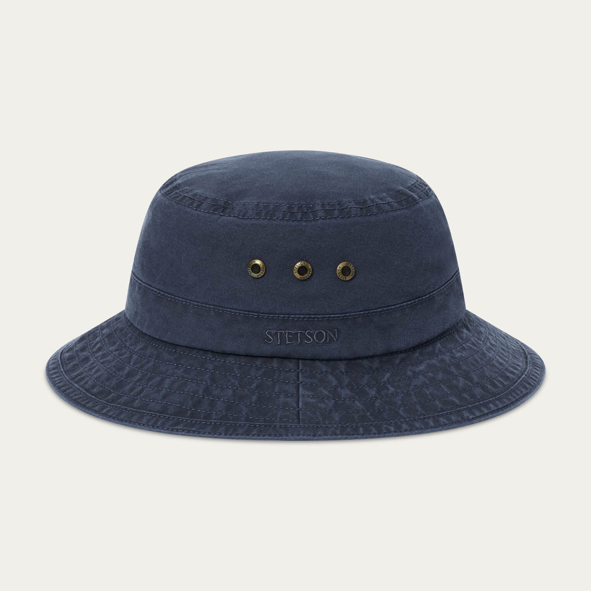 Delave Organic Cotton Bucket Hat Navy - Stetson