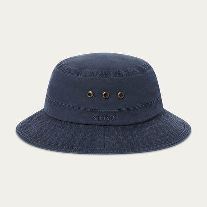 Delave Organic Cotton Bucket Hat Navy - Stetson