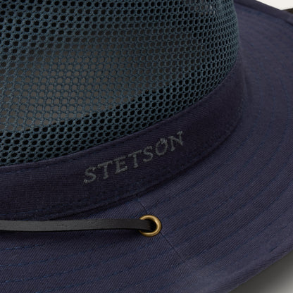 Outdoor Air Cotton Hat Vintage Indigo - Stetson