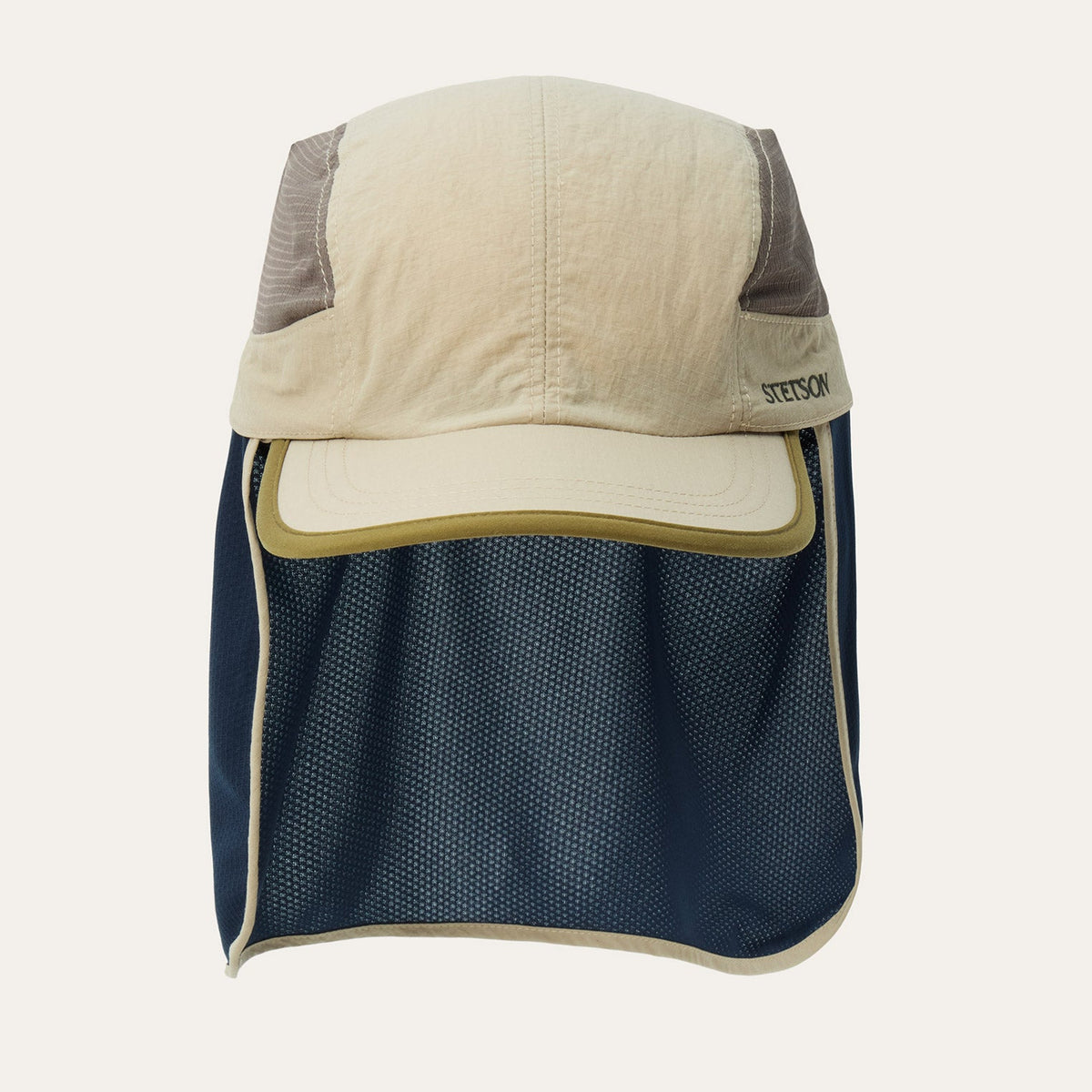 Sunshade Cap With Neck Flap Beige - Stetson
