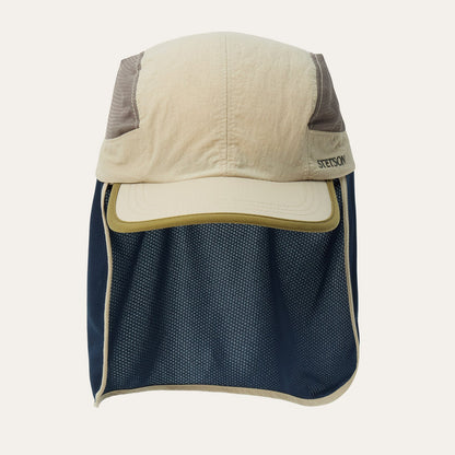 Sunshade Cap With Neck Flap Beige - Stetson