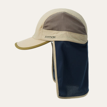 Sunshade Cap With Neck Flap Beige - Stetson