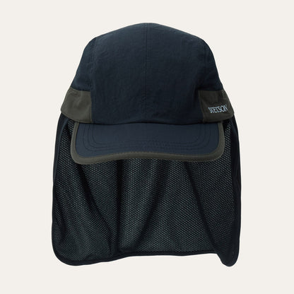 Sunshade Cap With Neck Flap Black - Stetson