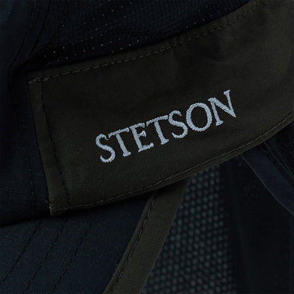 Sunshade Cap With Neck Flap Black - Stetson