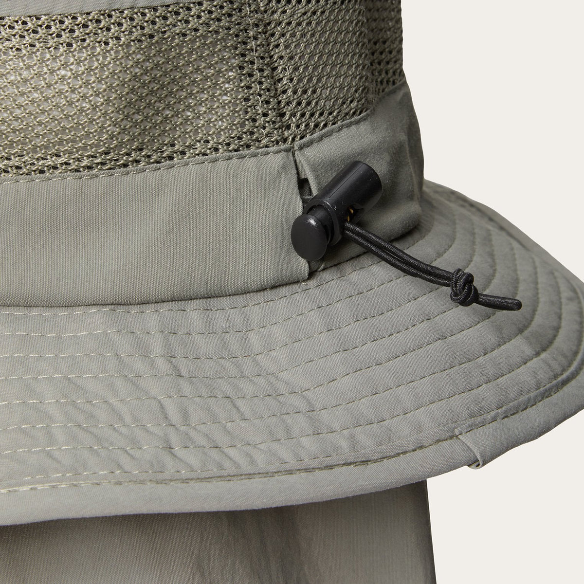 Switchback 'No Fly Zone' Mesh Bucket Hat Willow - Stetson