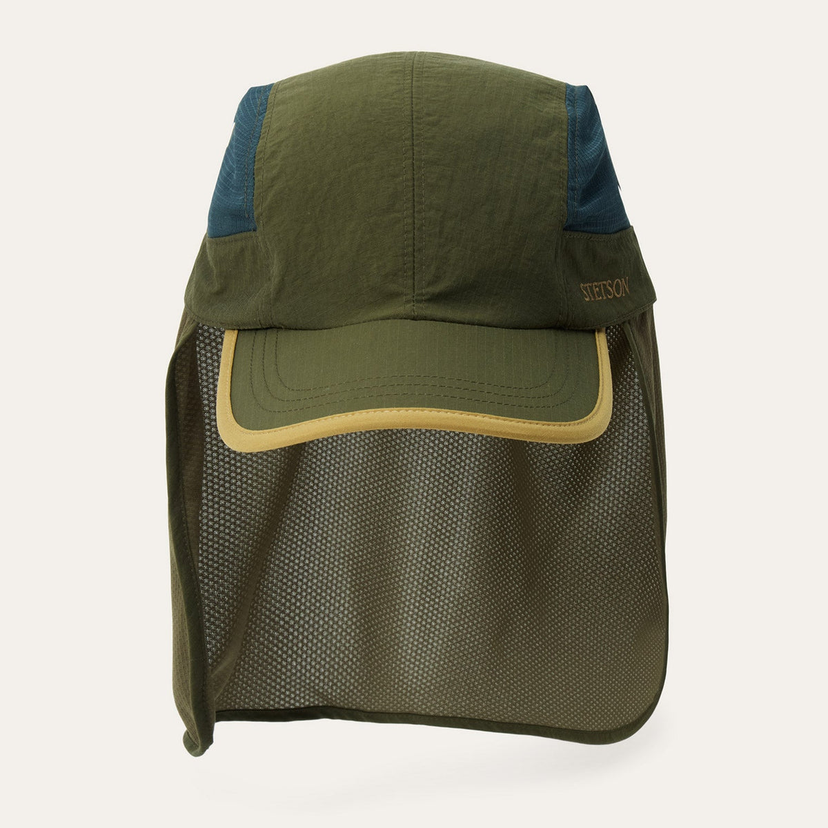 Sunshade Cap With Neck Flap Khaki - Stetson
