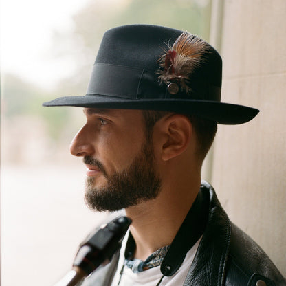 Temple Fedora Navy - Stetson