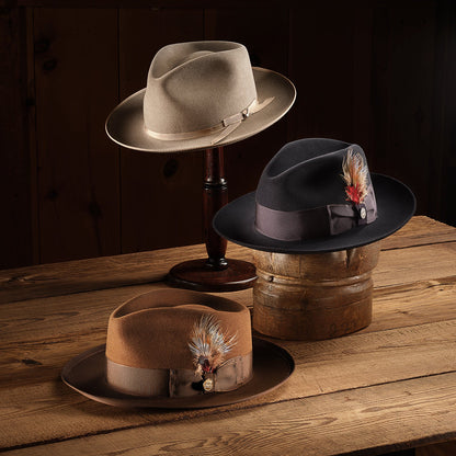 Temple Fedora Navy - Stetson