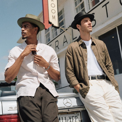 Bishop Straw Hat Black - Stetson
