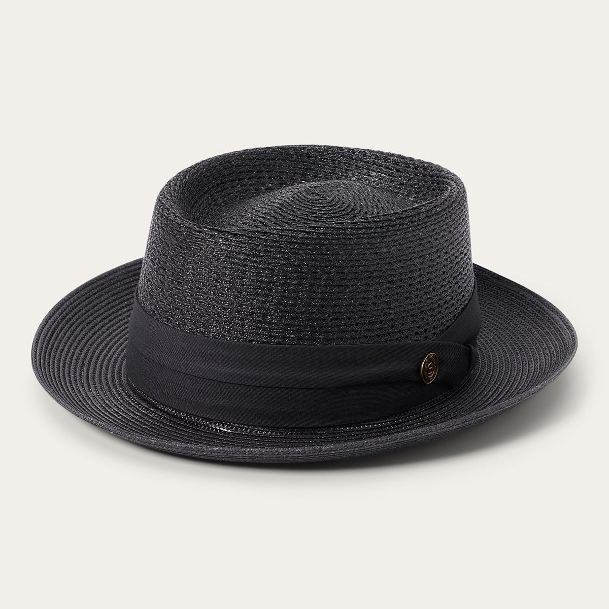 Bishop Straw Hat Black - Stetson