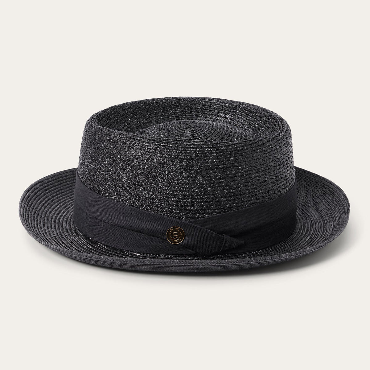 Bishop Straw Hat Black - Stetson