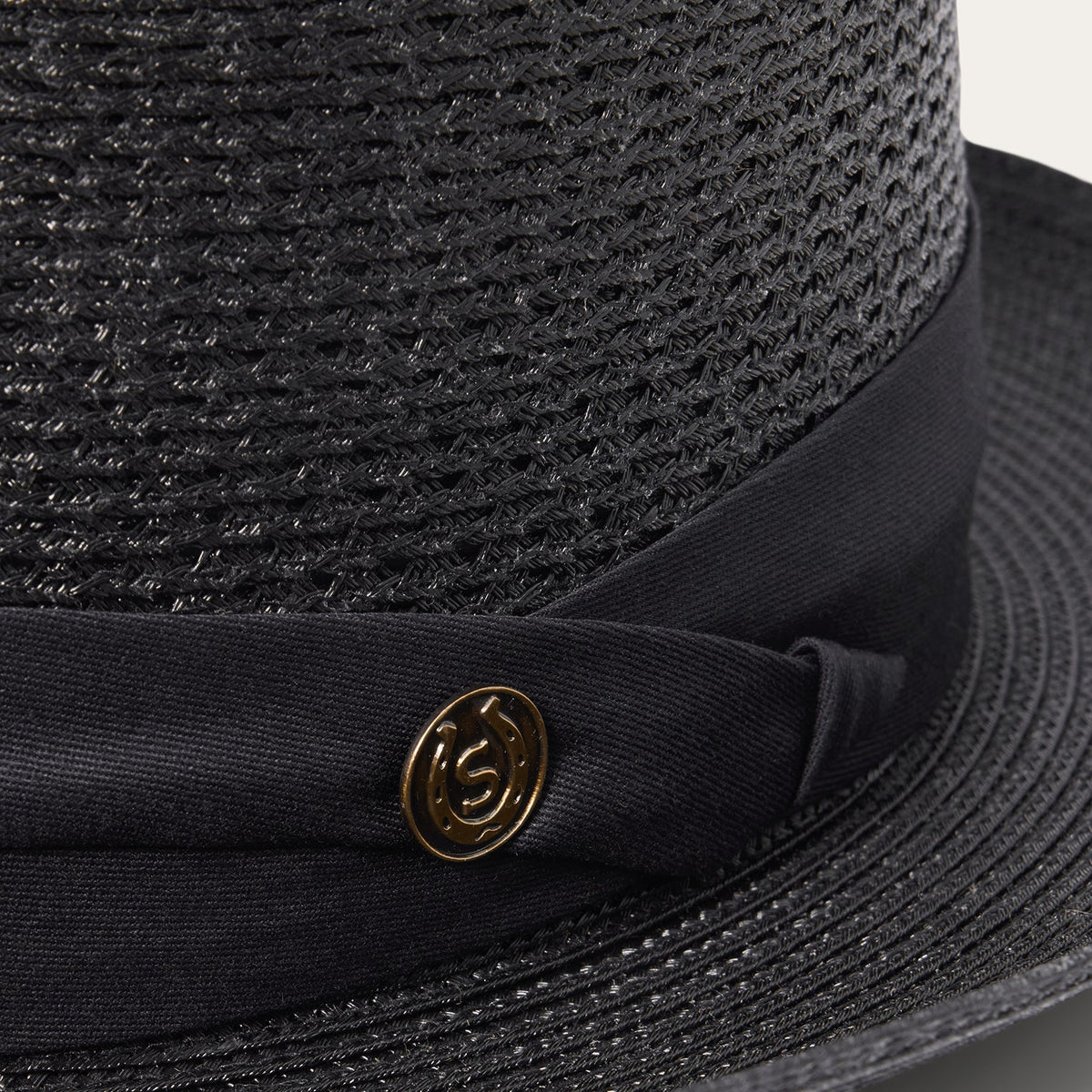Bishop Straw Hat Black - Stetson