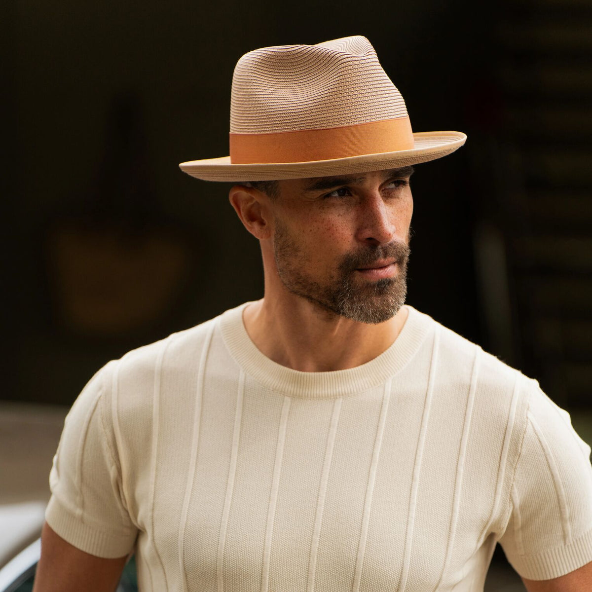 Latte Milan Fedora Cognac - Stetson