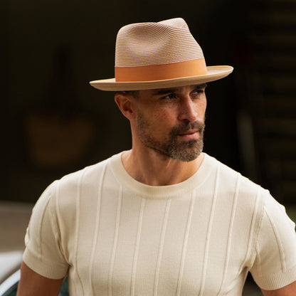 Latte Milan Fedora Cognac - Stetson