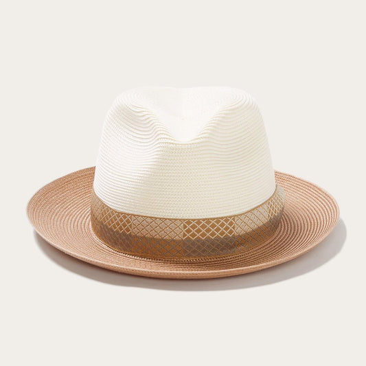 Andover Milan Fedora Ivory Cognac - Stetson