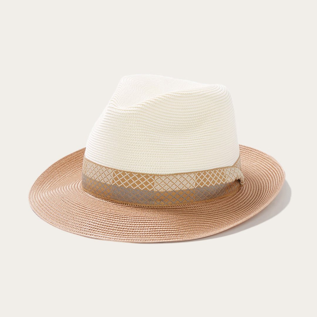 Andover Milan Fedora Ivory Cognac - Stetson
