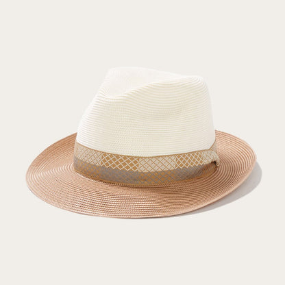 Andover Milan Fedora Ivory Cognac - Stetson