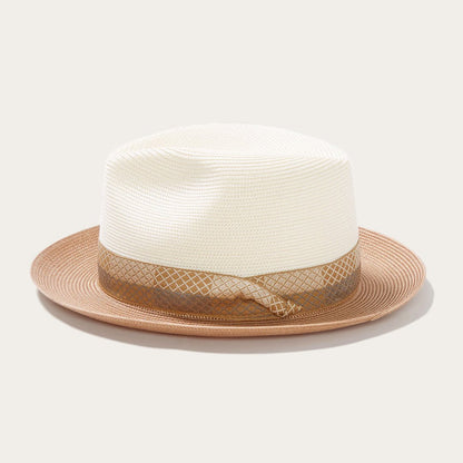 Andover Milan Fedora Ivory Cognac - Stetson