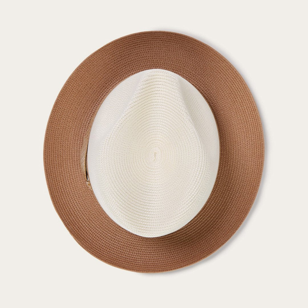 Andover Milan Fedora Ivory Cognac - Stetson