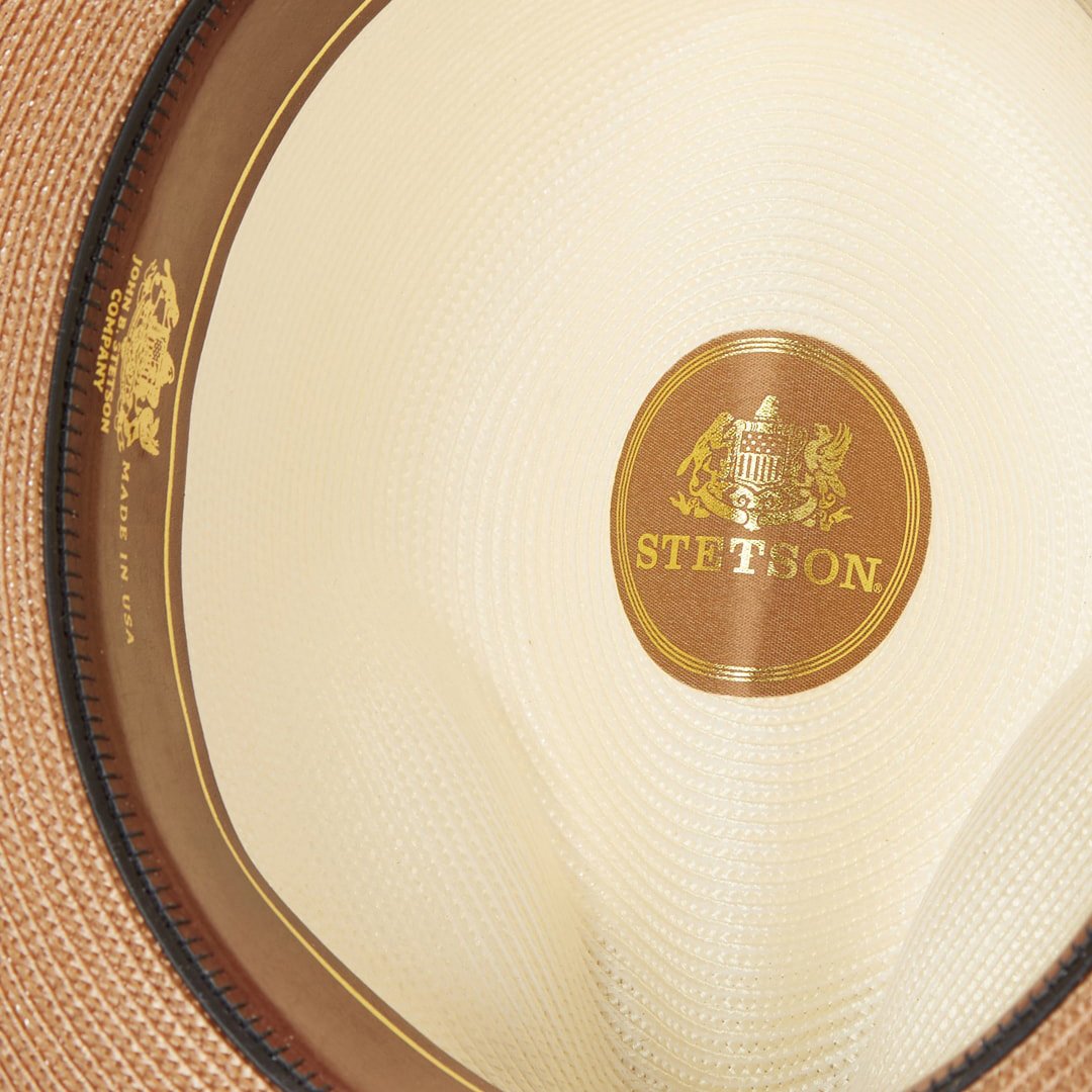 Andover Milan Fedora Ivory Cognac - Stetson