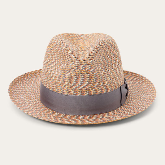Emin Straw Fedora Quartz Mix - Stetson