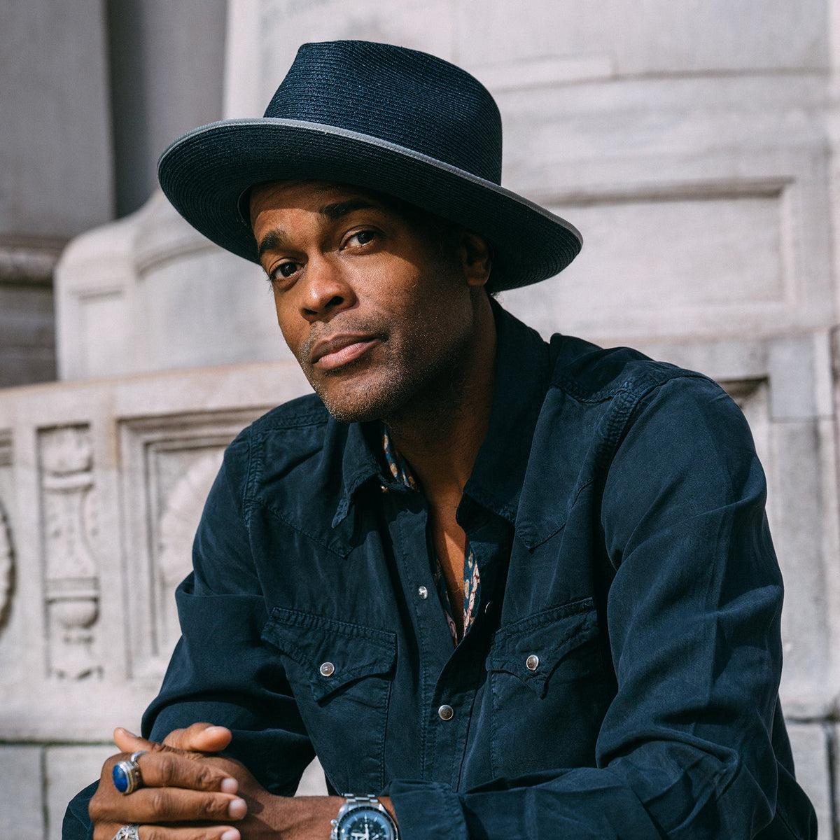 Stratoliner Hemp Fedora Navy - Stetson