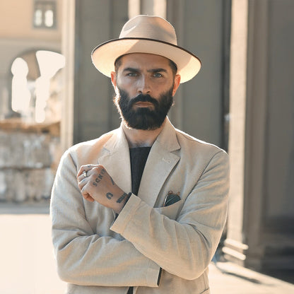 Stratoliner Hemp Fedora Navy - Stetson