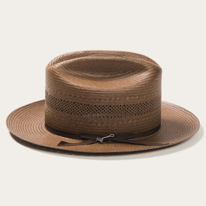 Open Road Vented Straw Cowboy Hat Chocolate - Stetson