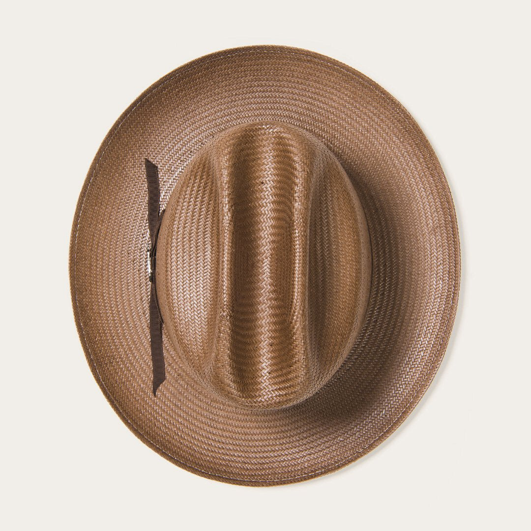 Open Road Vented Straw Cowboy Hat Chocolate - Stetson
