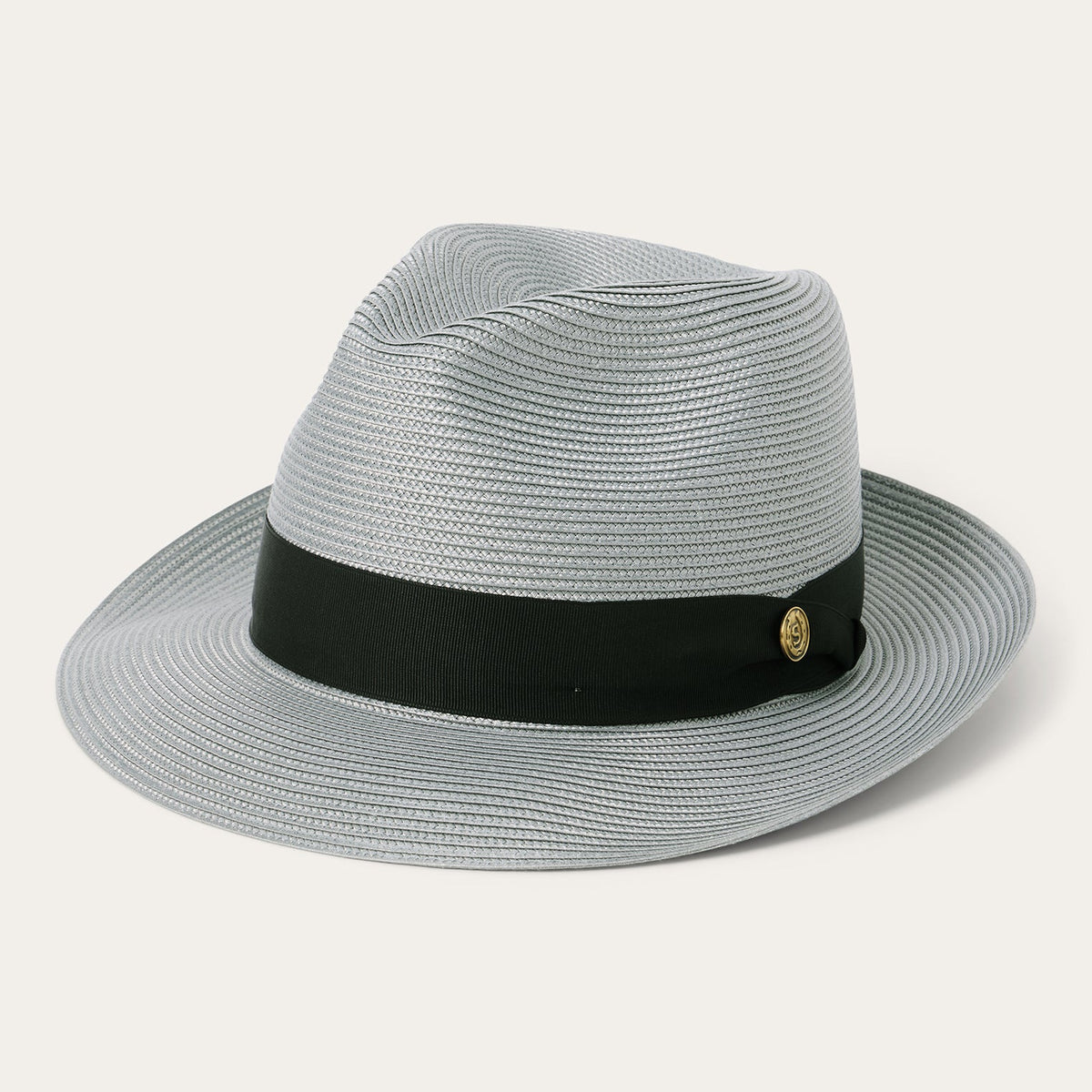 Rosebud Straw Fedora Grey - Stetson