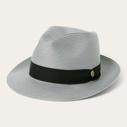 Rosebud Straw Fedora Grey - Stetson