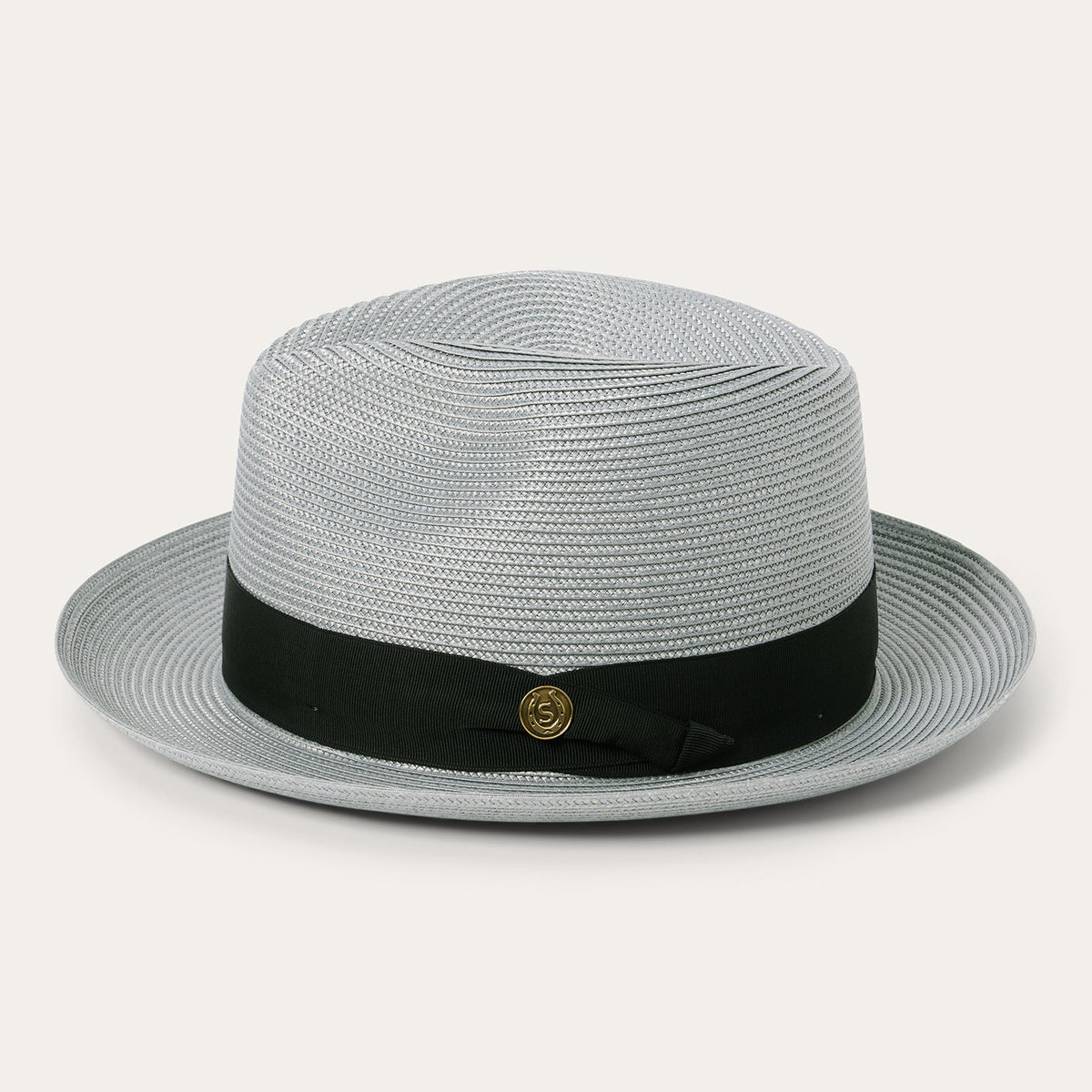 Rosebud Straw Fedora Grey - Stetson