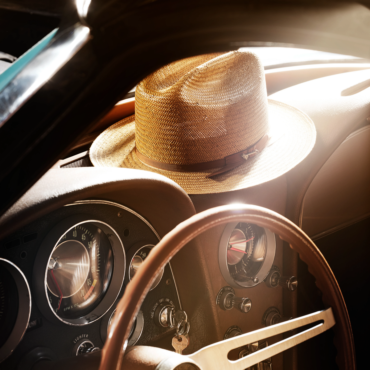 Open Road Straw Hat Cognac - Stetson