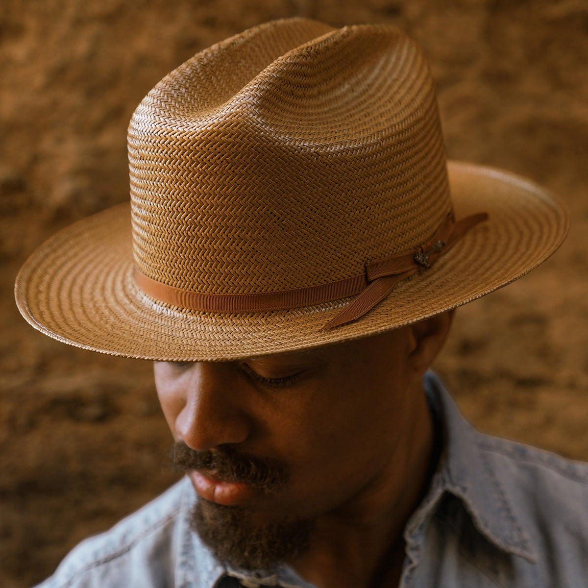 Open Road Straw Hat Cognac - Stetson