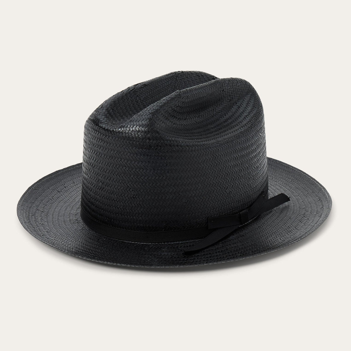 Open Road Straw Hat Black - Stetson