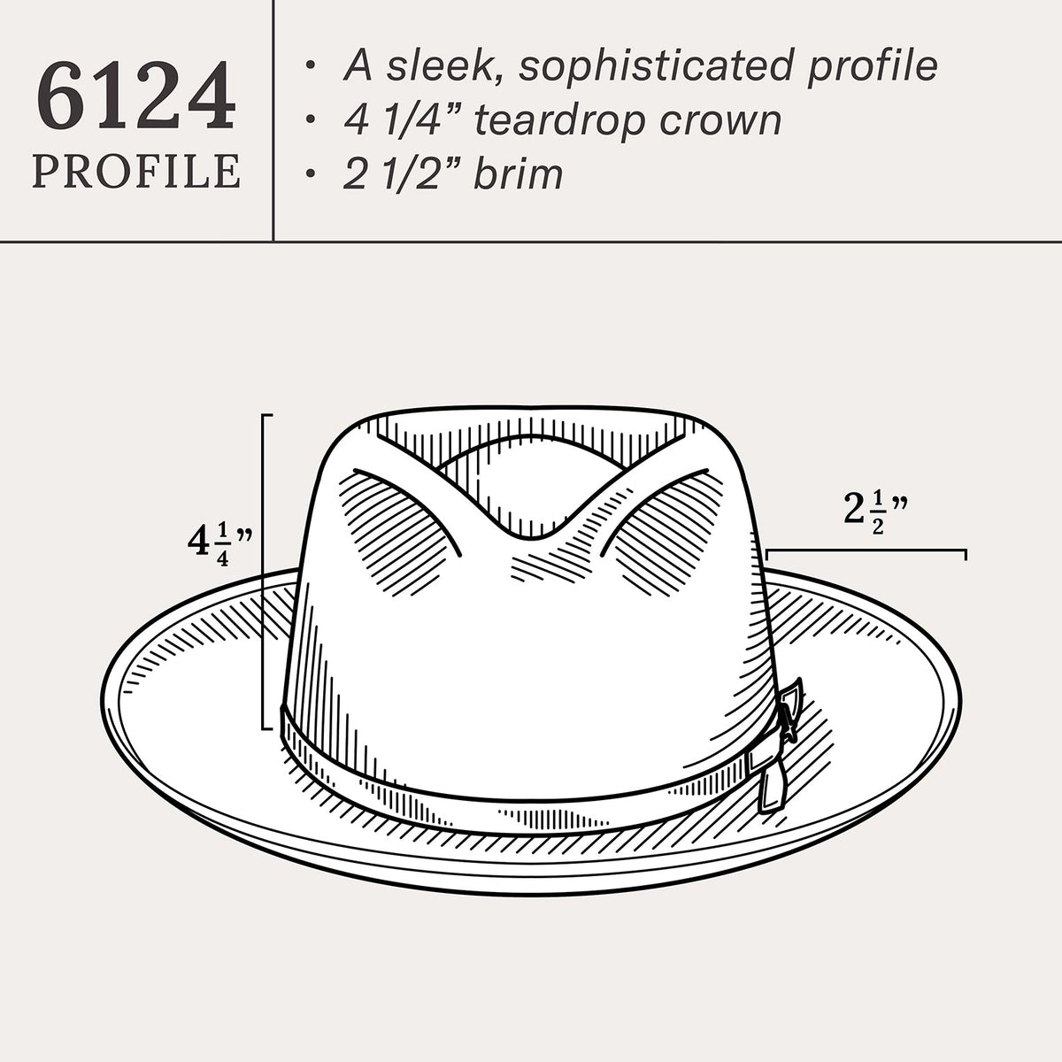 Rushmore Palm Fedora Natural - Stetson