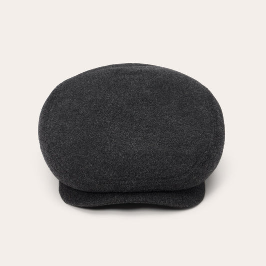 Wool Cashmere Driver Cap Anthra Melange - Stetson