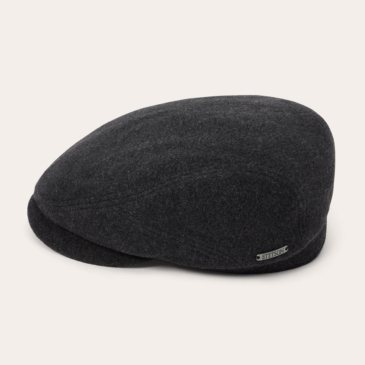 Wool Cashmere Driver Cap Anthra Melange - Stetson
