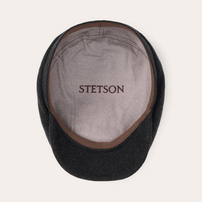 Wool Cashmere Driver Cap Anthra Melange - Stetson