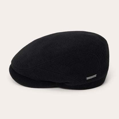Wool Cashmere Driver Cap Black - Stetson