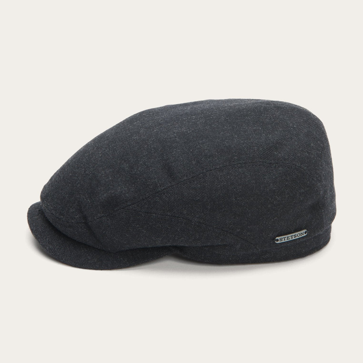 Virgin Wool & Cashmere Driver Cap Grey - Stetson