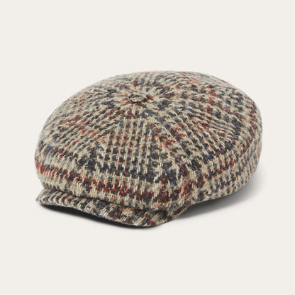 Virgin Wool Hatteras Beige/Red/Herringbone - Stetson