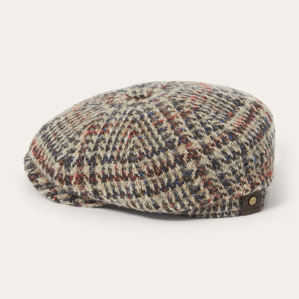 Virgin Wool Hatteras Beige/Red/Herringbone - Stetson