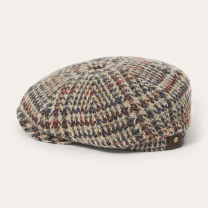 Virgin Wool Hatteras Beige/Red/Herringbone - Stetson