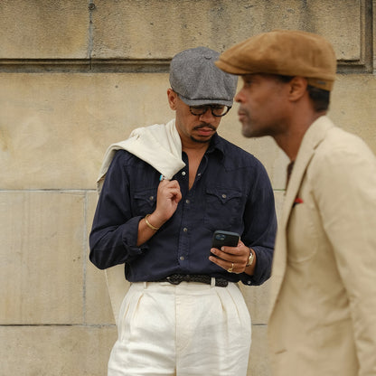 Wool Herringbone Hatteras Grey Herringbone - Stetson