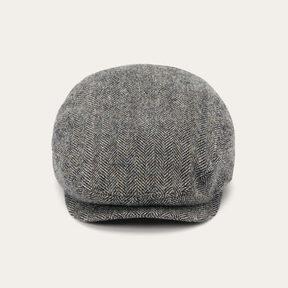 Wool Herringbone Driver Cap Anthra Melange Herringbone - Stetson