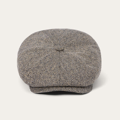 Herringbone Silk Hatteras Black/Brown Herringbone - Stetson