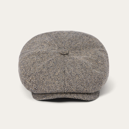 Herringbone Silk Hatteras Black/Brown Herringbone - Stetson