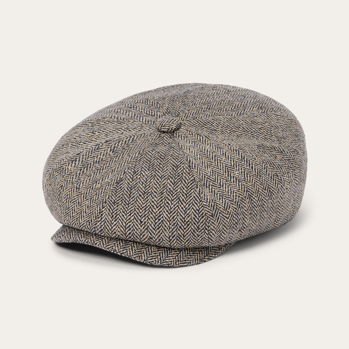 Herringbone Silk Hatteras Black/Brown Herringbone - Stetson