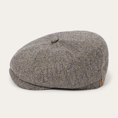 Herringbone Silk Hatteras Black/Brown Herringbone - Stetson